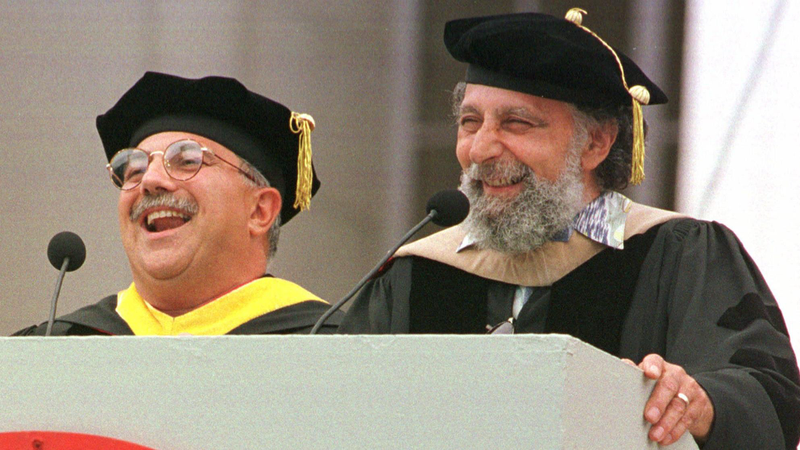 Ray and Tom at an M.I.T. graduation ceremony in 1999.